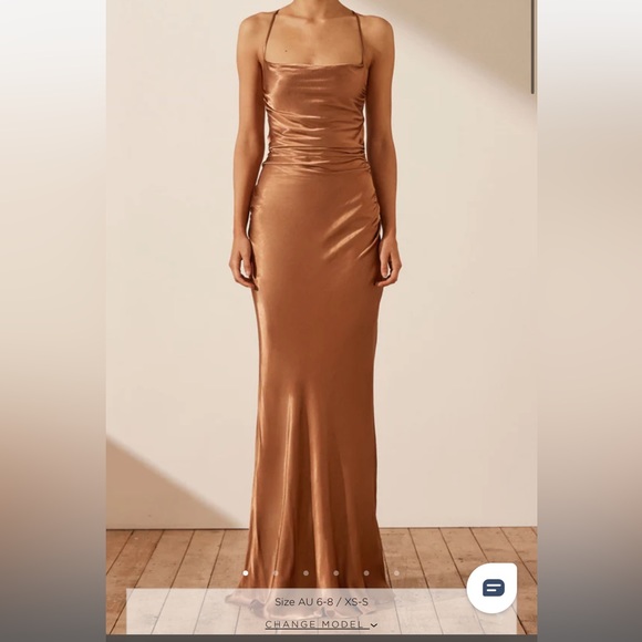 Shona Joy Dresses & Skirts - LA LUNE LACE BACK MAXI DRESS - ALMOND